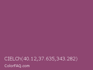 CIELCh 40.12,37.635,343.282 Color Image