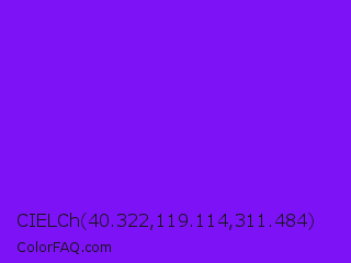 CIELCh 40.322,119.114,311.484 Color Image