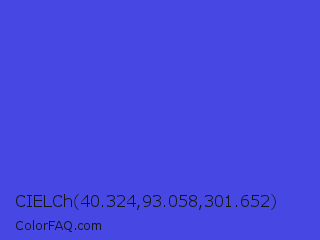CIELCh 40.324,93.058,301.652 Color Image