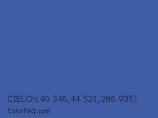 CIELCh 40.346,44.521,286.935 Color Image