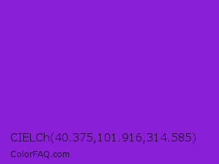 CIELCh 40.375,101.916,314.585 Color Image