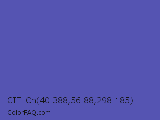 CIELCh 40.388,56.88,298.185 Color Image