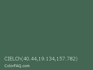 CIELCh 40.44,19.134,157.782 Color Image