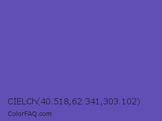 CIELCh 40.518,62.341,303.102 Color Image