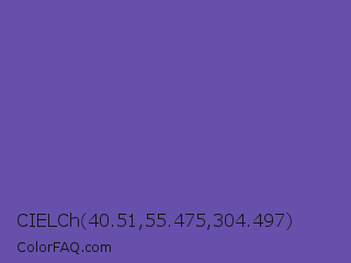 CIELCh 40.51,55.475,304.497 Color Image