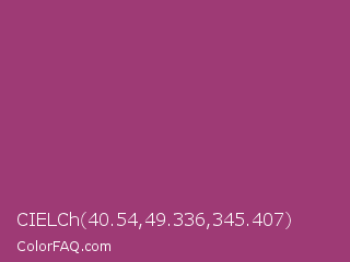 CIELCh 40.54,49.336,345.407 Color Image