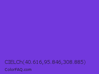 CIELCh 40.616,95.846,308.885 Color Image