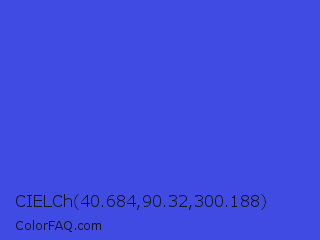 CIELCh 40.684,90.32,300.188 Color Image