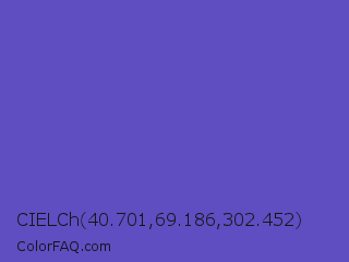 CIELCh 40.701,69.186,302.452 Color Image