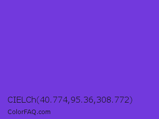 CIELCh 40.774,95.36,308.772 Color Image