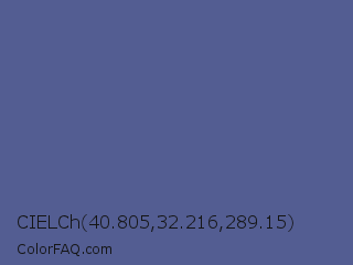 CIELCh 40.805,32.216,289.15 Color Image