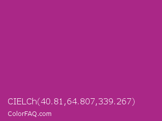 CIELCh 40.81,64.807,339.267 Color Image