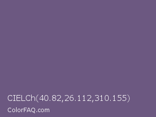 CIELCh 40.82,26.112,310.155 Color Image