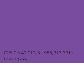 CIELCh 40.912,51.988,313.331 Color Image