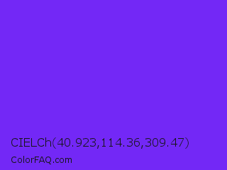 CIELCh 40.923,114.36,309.47 Color Image