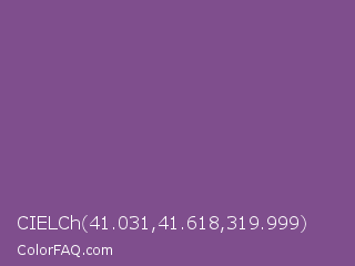 CIELCh 41.031,41.618,319.999 Color Image