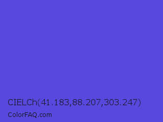 CIELCh 41.183,88.207,303.247 Color Image