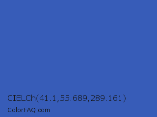 CIELCh 41.1,55.689,289.161 Color Image