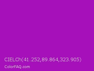 CIELCh 41.252,89.864,323.905 Color Image