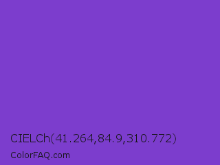 CIELCh 41.264,84.9,310.772 Color Image