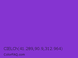 CIELCh 41.289,90.9,312.964 Color Image