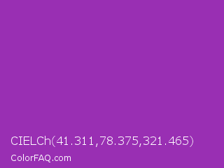 CIELCh 41.311,78.375,321.465 Color Image