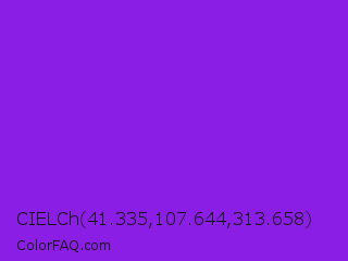 CIELCh 41.335,107.644,313.658 Color Image