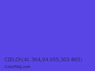 CIELCh 41.364,94.655,303.865 Color Image