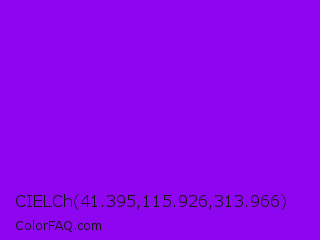 CIELCh 41.395,115.926,313.966 Color Image