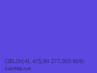 CIELCh 41.475,90.277,303.829 Color Image
