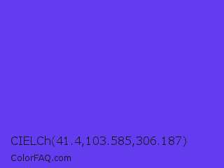 CIELCh 41.4,103.585,306.187 Color Image