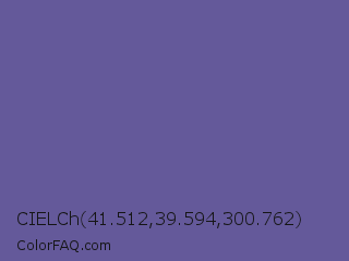 CIELCh 41.512,39.594,300.762 Color Image