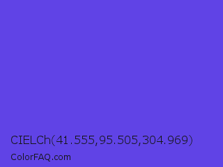CIELCh 41.555,95.505,304.969 Color Image
