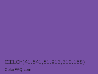 CIELCh 41.641,51.913,310.168 Color Image
