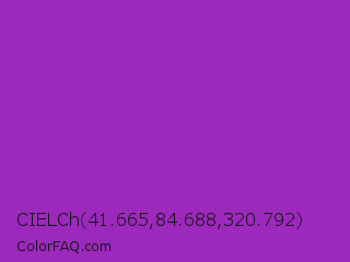 CIELCh 41.665,84.688,320.792 Color Image