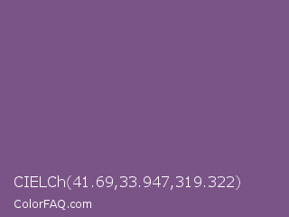 CIELCh 41.69,33.947,319.322 Color Image
