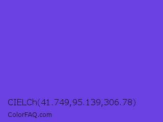 CIELCh 41.749,95.139,306.78 Color Image