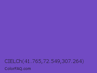 CIELCh 41.765,72.549,307.264 Color Image
