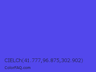 CIELCh 41.777,96.875,302.902 Color Image