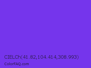 CIELCh 41.82,104.414,308.993 Color Image
