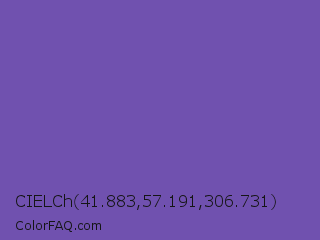 CIELCh 41.883,57.191,306.731 Color Image