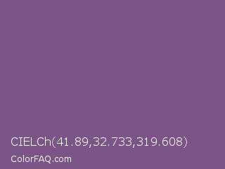 CIELCh 41.89,32.733,319.608 Color Image
