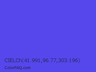 CIELCh 41.991,96.77,303.196 Color Image