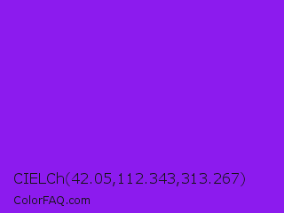 CIELCh 42.05,112.343,313.267 Color Image