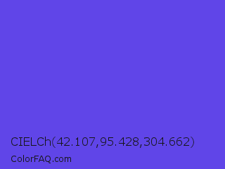 CIELCh 42.107,95.428,304.662 Color Image
