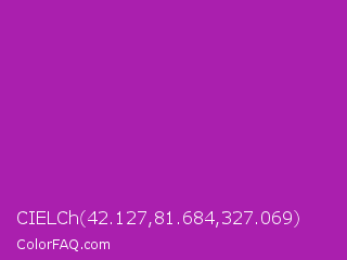 CIELCh 42.127,81.684,327.069 Color Image