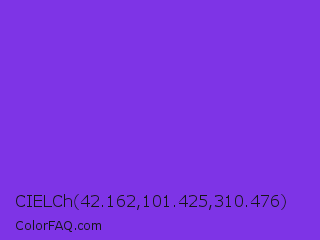 CIELCh 42.162,101.425,310.476 Color Image