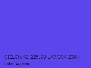 CIELCh 42.225,98.147,304.239 Color Image