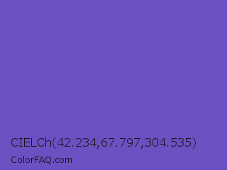 CIELCh 42.234,67.797,304.535 Color Image