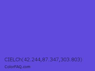 CIELCh 42.244,87.347,303.803 Color Image